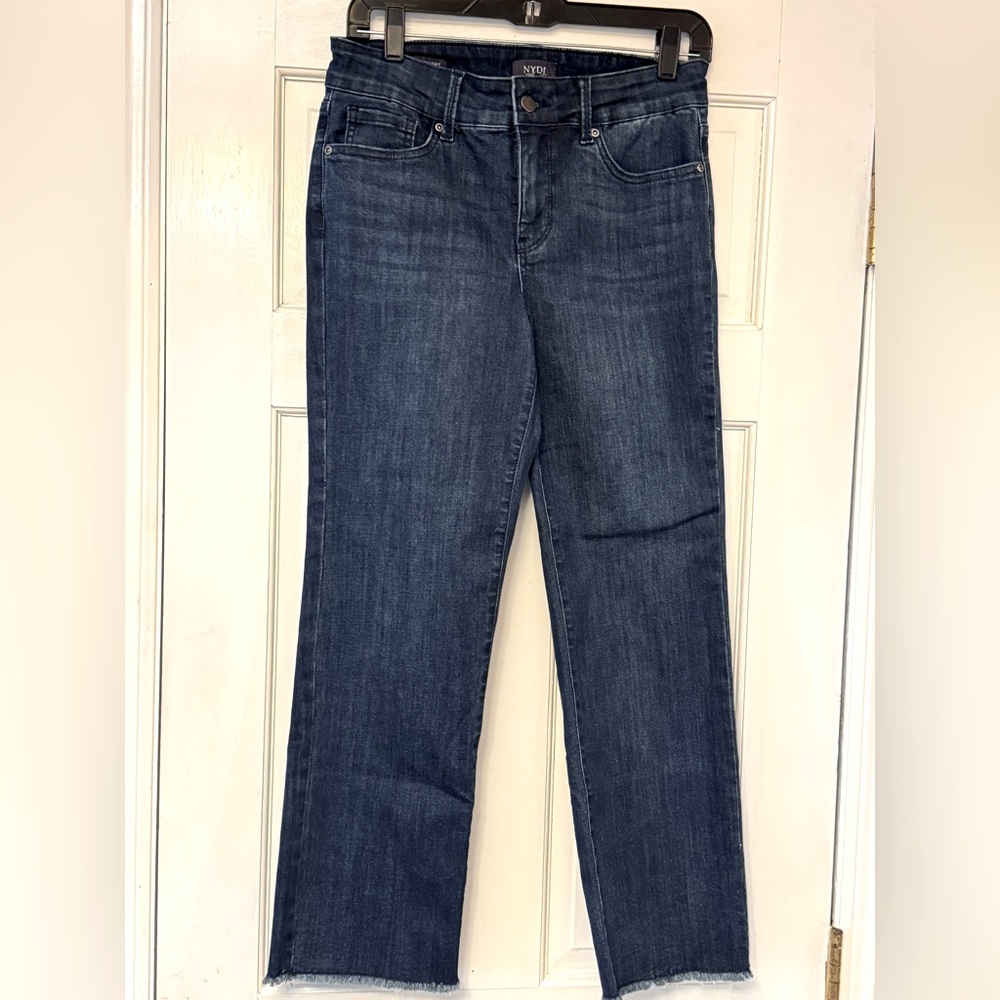 NYDJ Women's Dark Wash Marilyn Straight Leg Jeans
